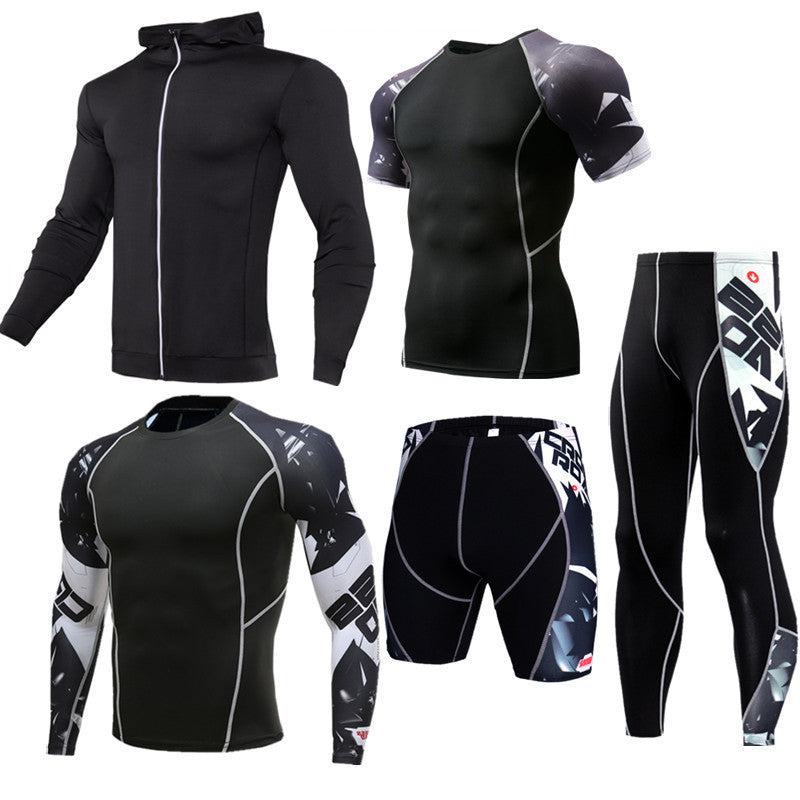 Sportswear quick-drying running suit featuring stylish and functional athletic wear for optimal performance.