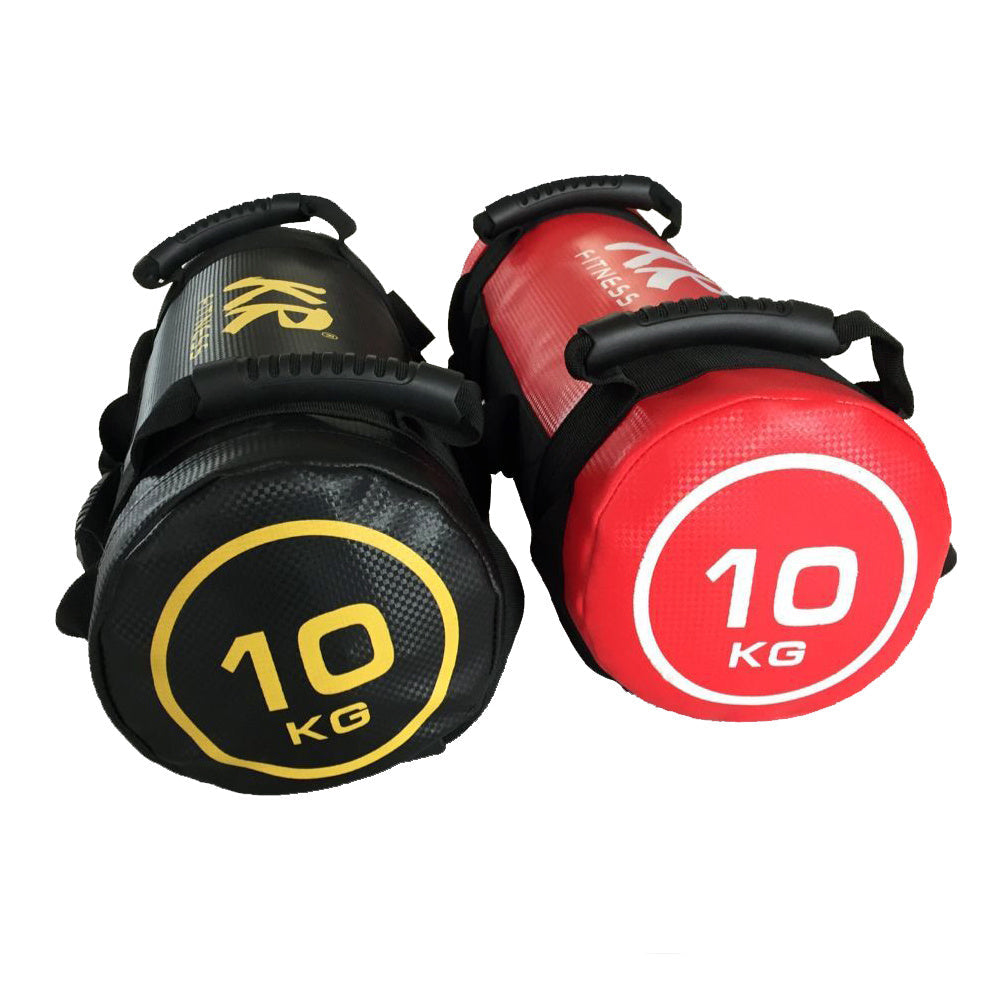 Physical Training Strength Packs Fitness Building Sandbags in 10 KG Vigor Red and Cool Black.