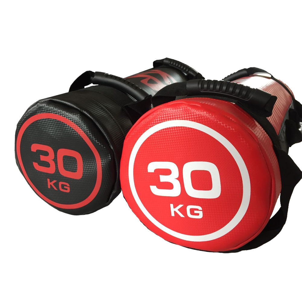 Physical Training Strength Packs Fitness Building Sandbags 30KG red and black sandbags for strength training.