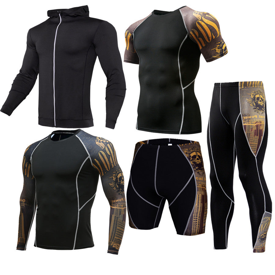 Sportswear quick-drying running suit collection featuring stylish high-performance attire for athletes.
