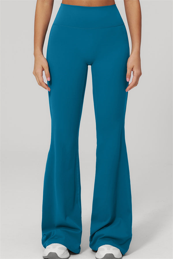The Rapture Tank Top Flared Leggings 2-Piece Set featuring flared leggings in teal.