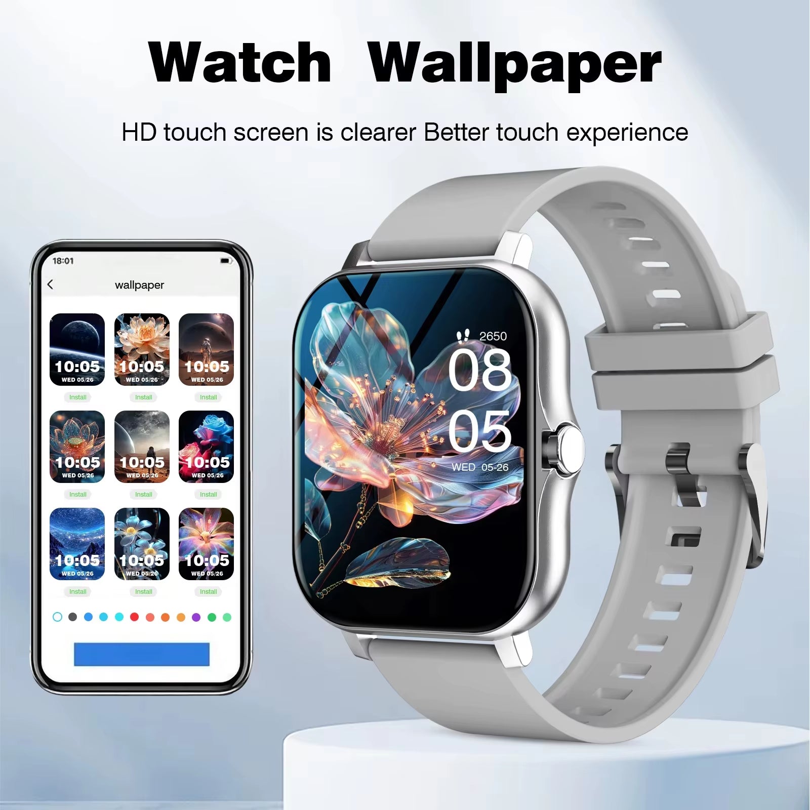 2025 New Smart Watch for Men Women Gift Full Touch Screen Sports Fitness Watch Bluetooth Call Digital Smartwatch
