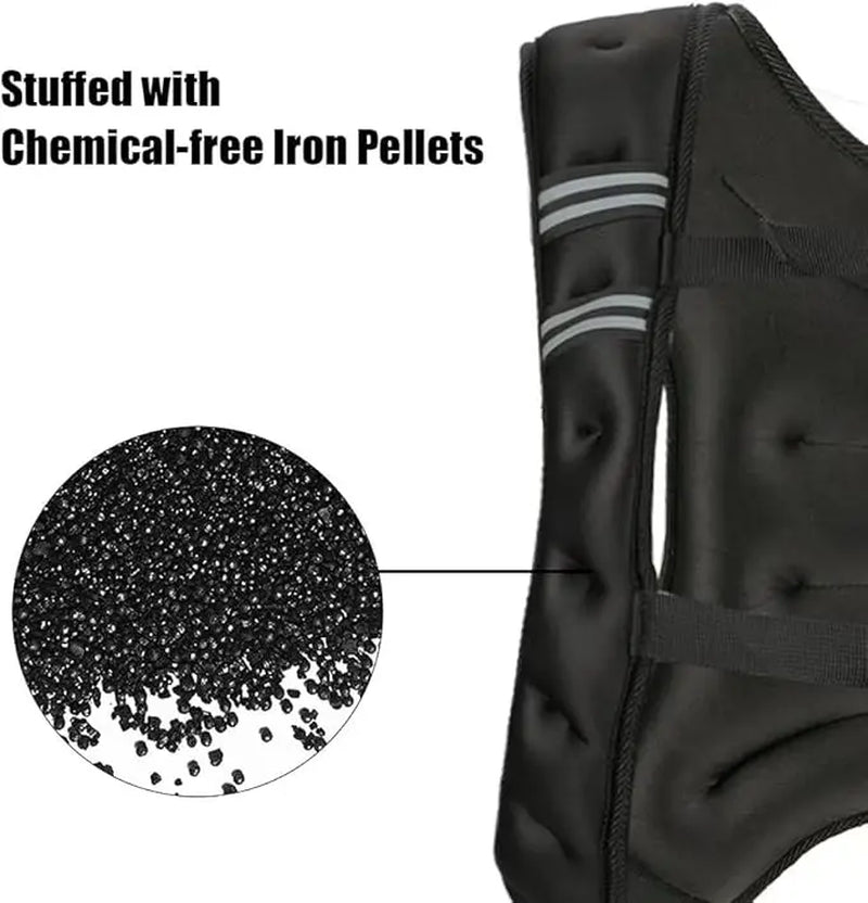 Weighted Vest for Men Women, 12 -30 Lbs Weights Included, Workout Equipment Strength for Training Workout, Jogging, Cardio, Walk