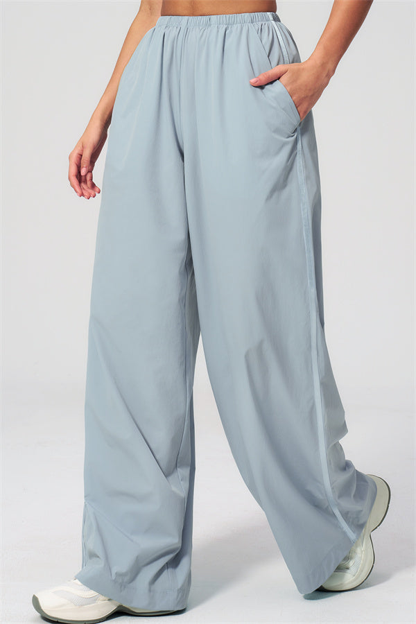 The Spunk UV protection Jacket Sweatpants 2-Piece Set featuring relaxed fit light blue sweatpants with pockets.