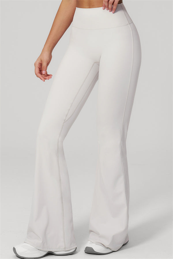 The Rapture Tank Top Flared Leggings 2-Piece Set featuring stylish white flared leggings.