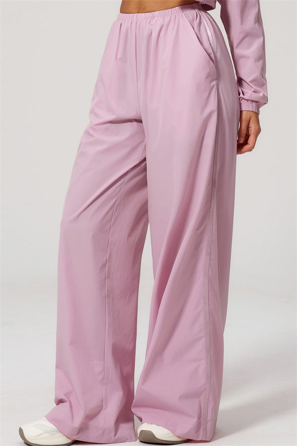 The Spunk UV protection Jacket Sweatpants 2-Piece Set featuring relaxed-fit pink sweatpants for all-day comfort.