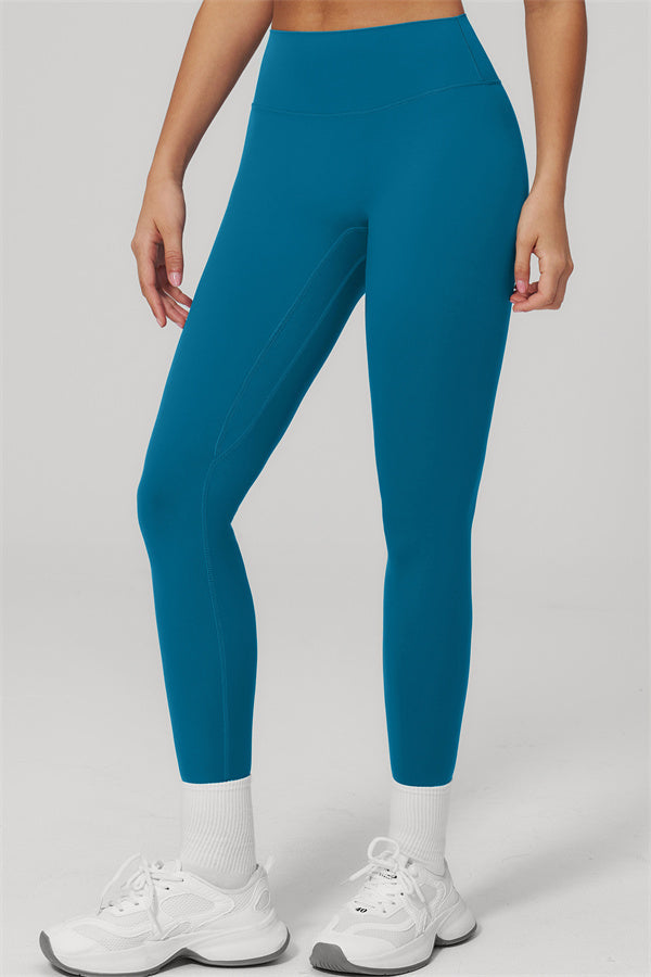 The Rapture Sports Bra Leggings 2-Piece Set featuring high-waisted blue leggings and a sleek design for optimal comfort.