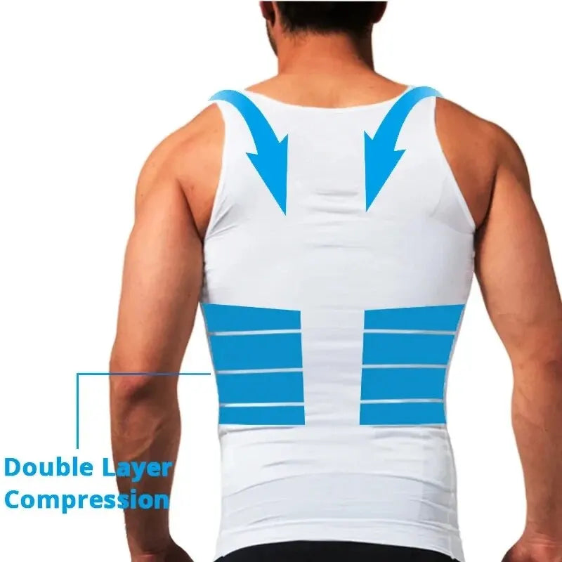 Transform Your Physique with Our Men's Slimming Compression Vest – Ultimate Waist Trainer for Effective Belly Control and Weight Loss!
