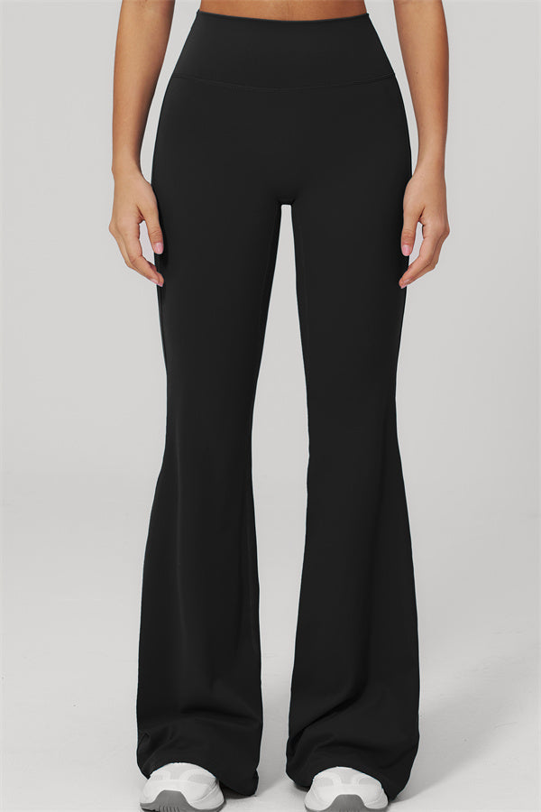 The Rapture Tank Top Flared Leggings 2-Piece Set featuring black flared leggings designed for comfort and style.