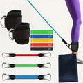 Home Gym Leg & Hip Toning System 11pcs Resistance Bands Set with resistance bands and ankle straps