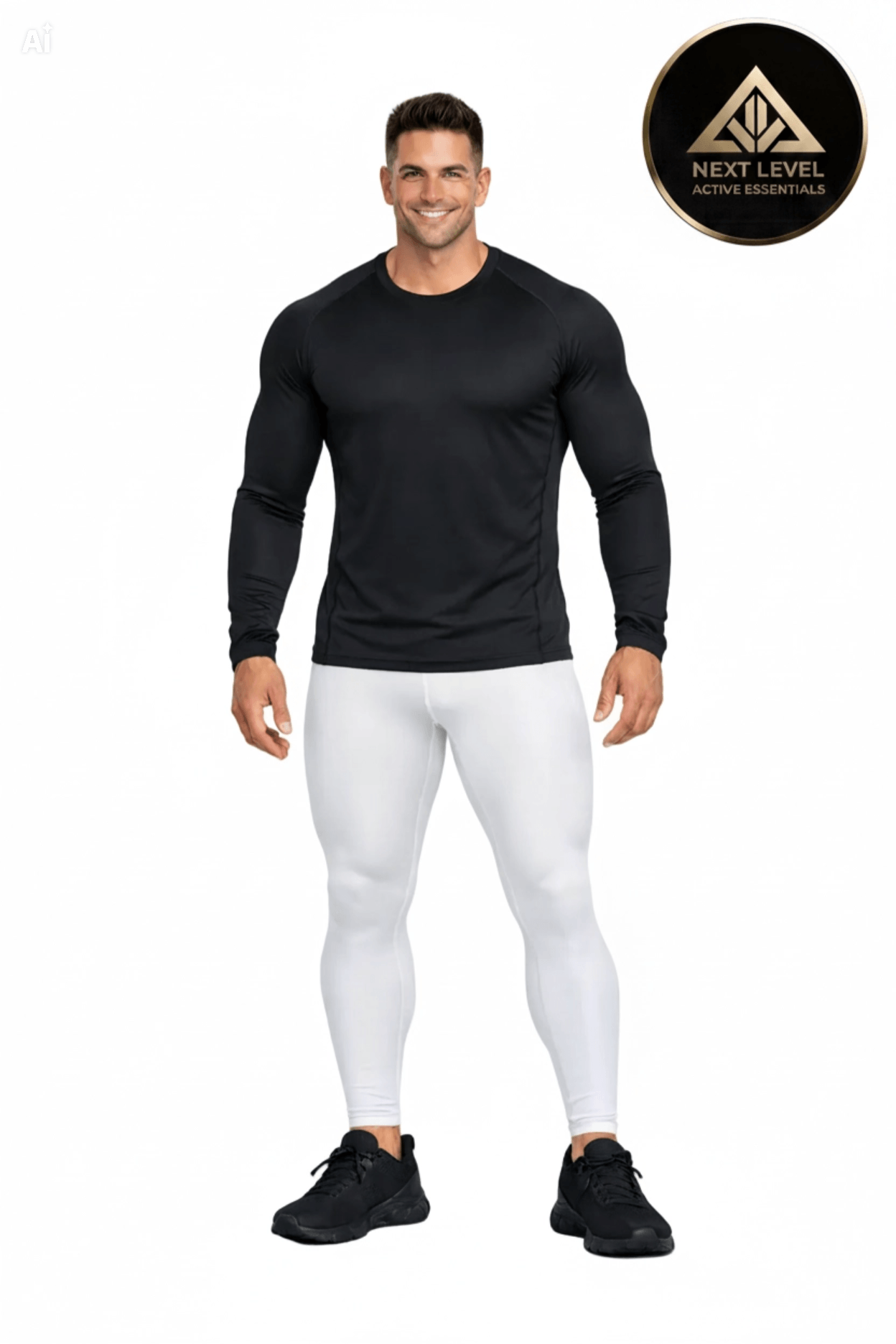 Calça de Compressão Masculina para Recuperação, Secagem Rápida, Corrida e Treino