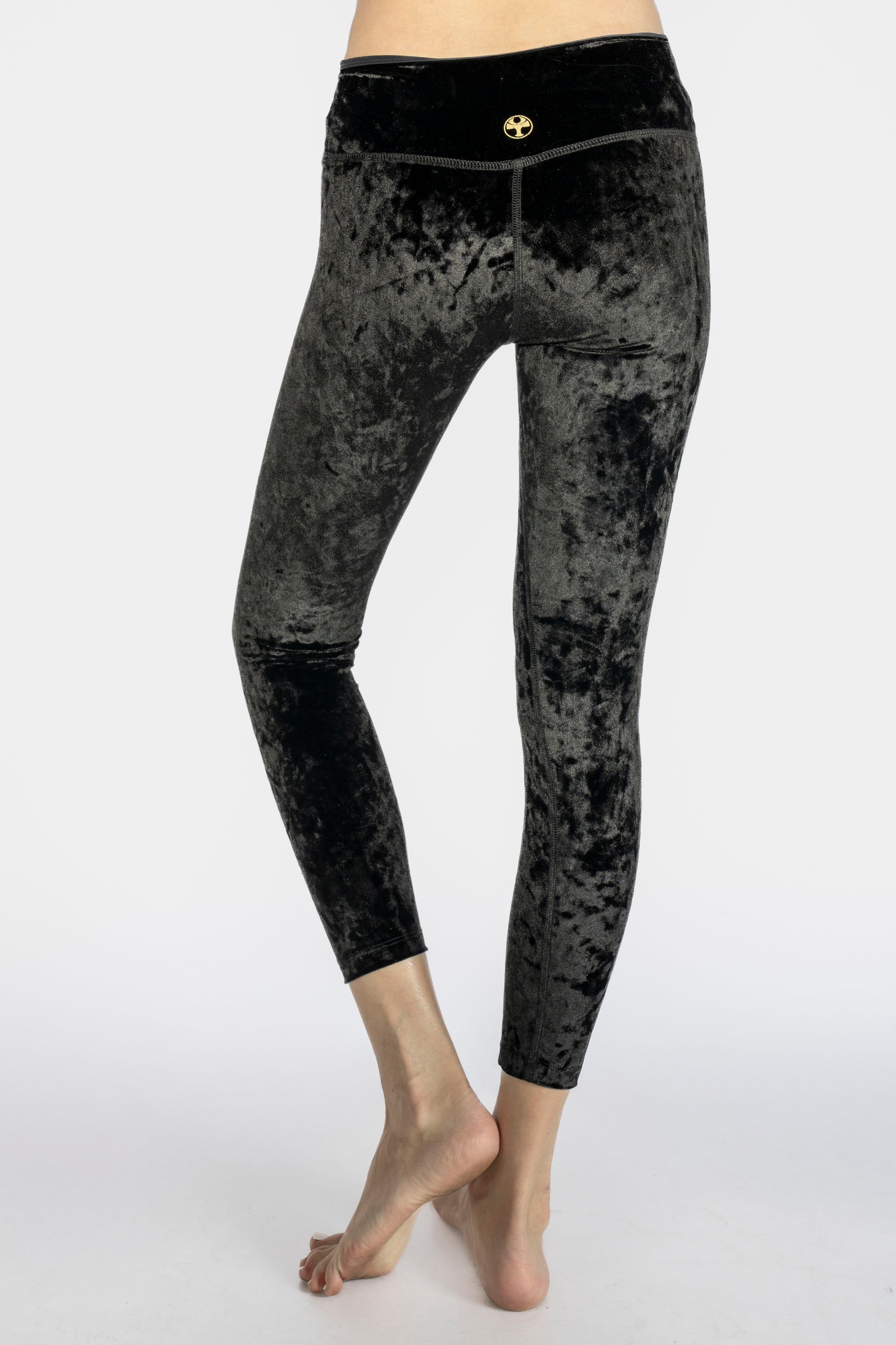 Velvet Cropped Leggings Made in USA