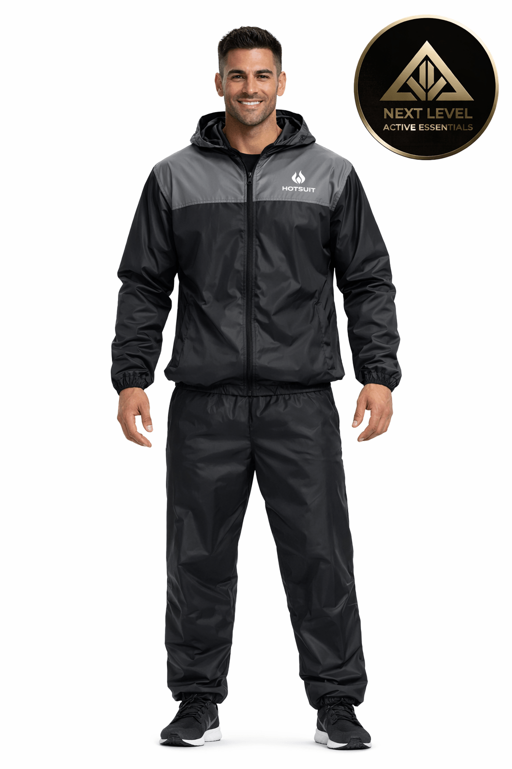 Fato de Sauna Masculino de Corpo Inteiro, Premium, para Academia e Cardio