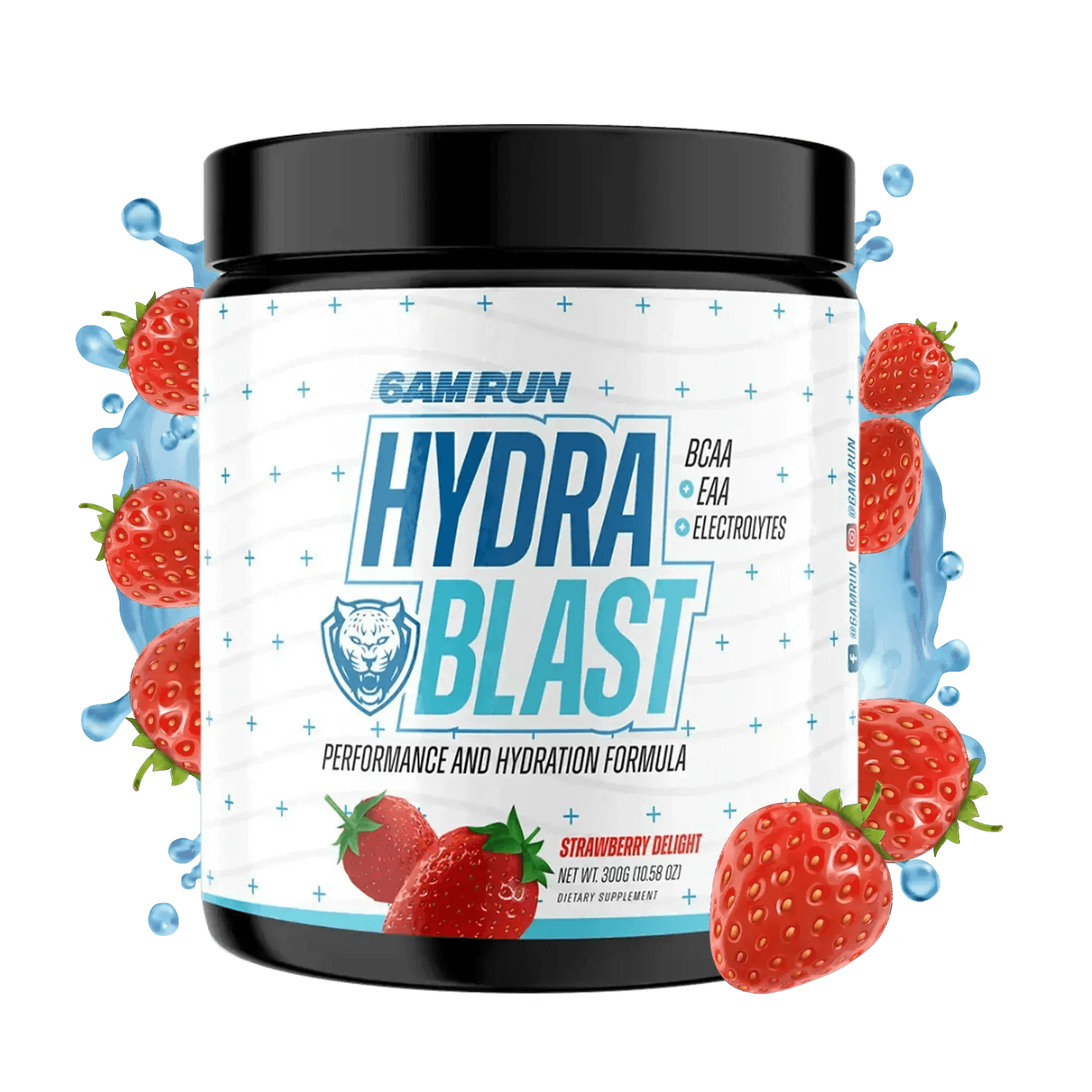 6AM RUN HYDRABLAST clean hydration mix in Strawberry Delight flavor