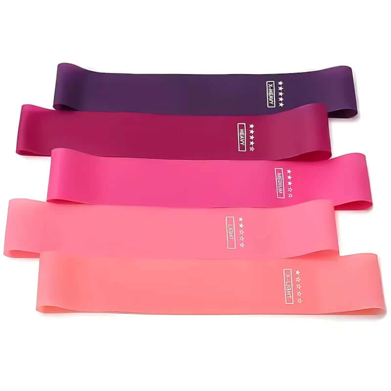 Non-Slip Fabric Glute Resistance Band for Glutes, Hips & Legs in various colors.