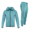 ProMotion UltraTech fleece set in teal color featuring a hoodie and joggers, ideal for athletic and casual wear.