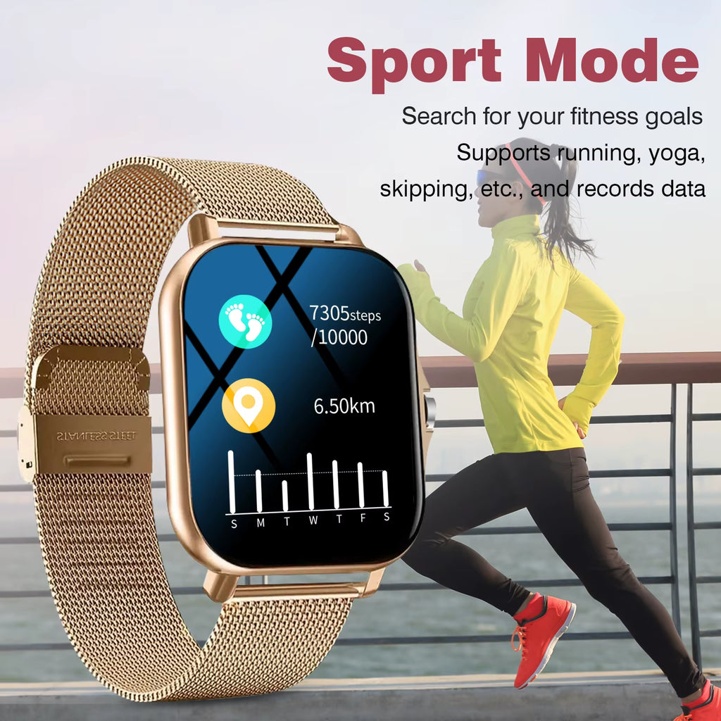 Smartwatch, Phone Answering/Calling, Multi-Sport Mode, Message Reminder View, Suitable for Men/Women