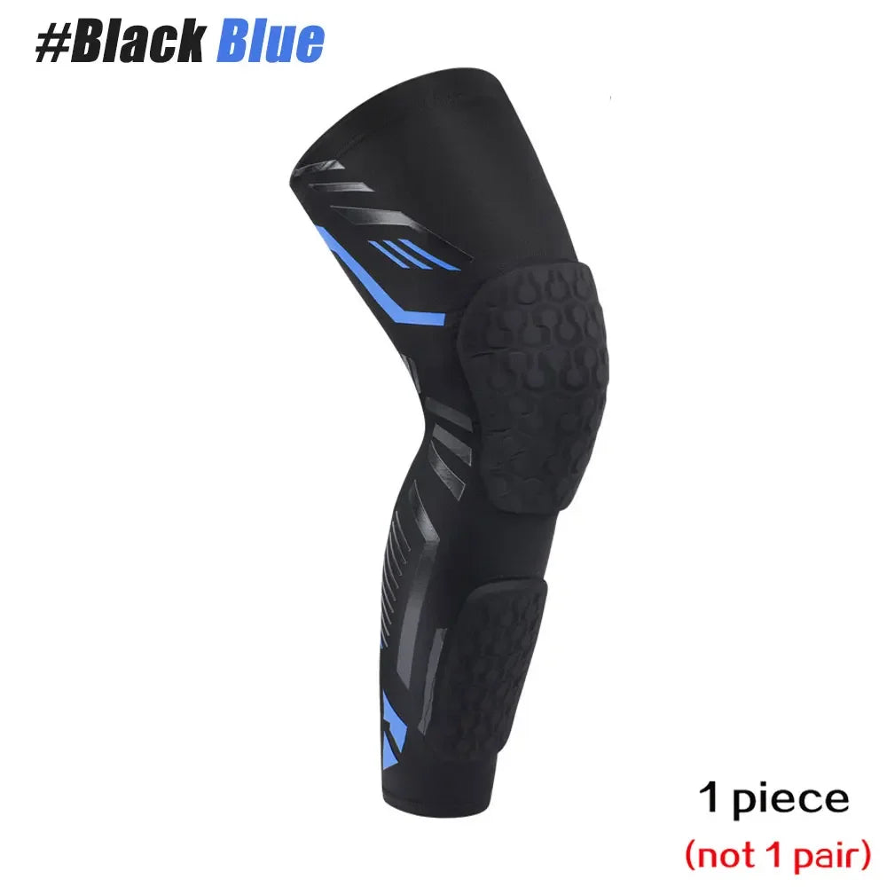 1 Pc Knee Calf Padded Compression Leg Sleeve Sports Protective Gear Shin Brace Support for Football Basketball Volleyball Soccer