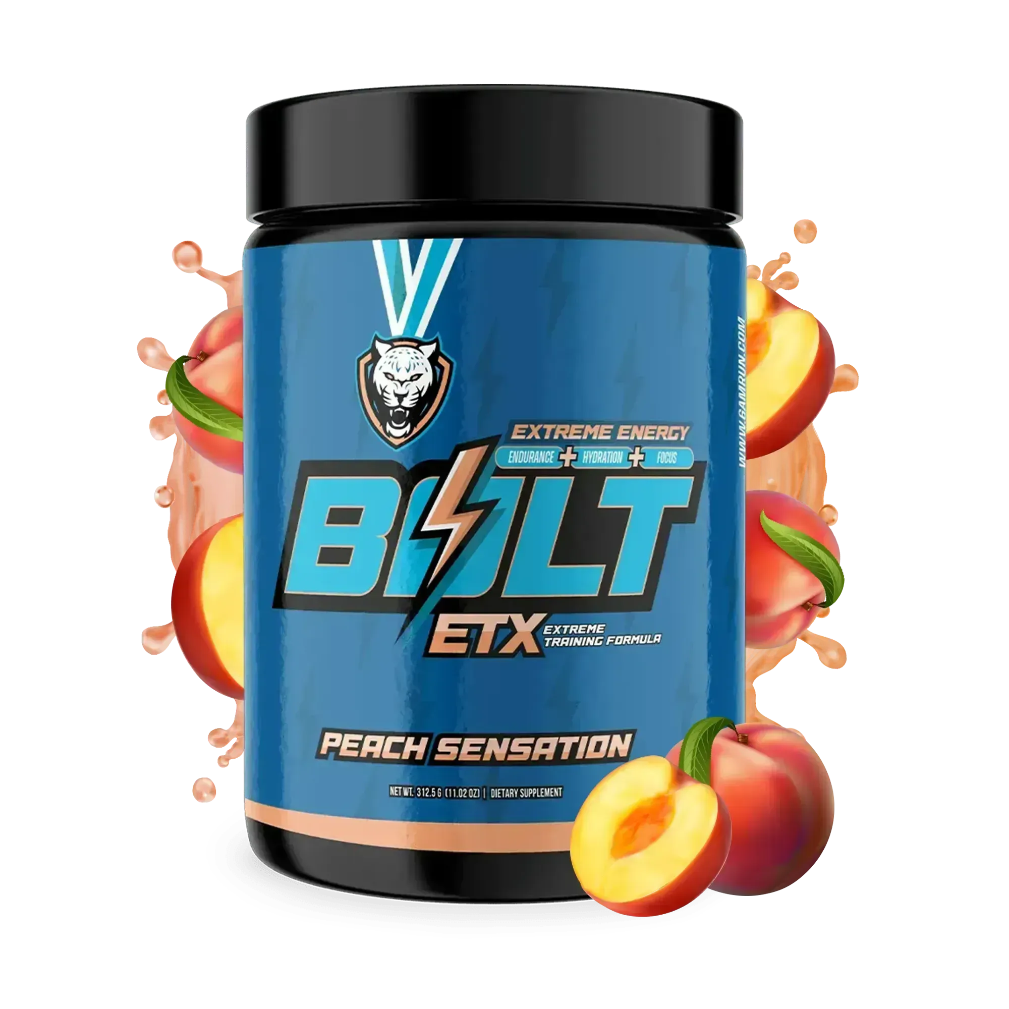 Bolt is the ultimate pre-workout formula in Peach Sensation flavor with energizing ingredients for peak performance.