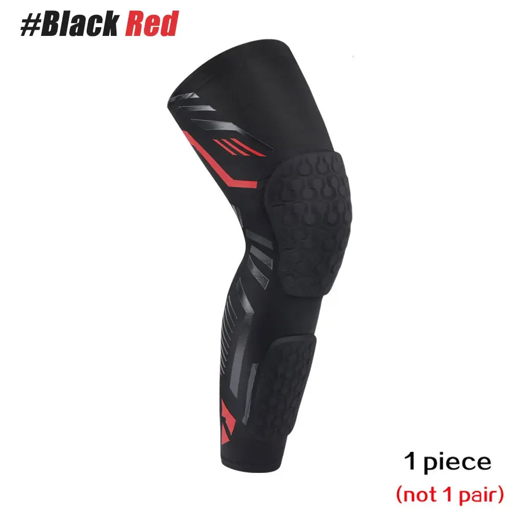 1 Pc Knee Calf Padded Compression Leg Sleeve Sports Protective Gear Shin Brace Support for Football Basketball Volleyball Soccer