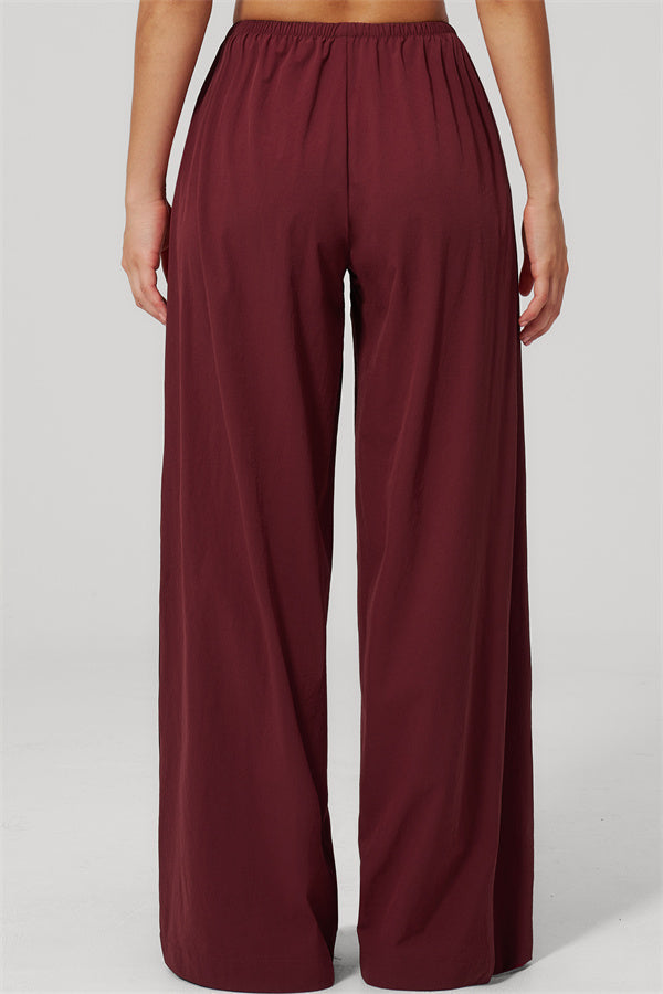 The Spunk UV protection Jacket Sweatpants 2-Piece Set shown from the back, featuring relaxed fit wide-leg sweatpants.