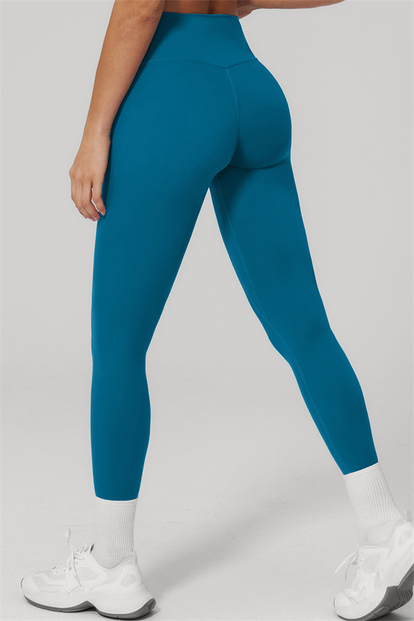 The Rapture Sports Bra Leggings 2-Piece Set showcasing the high-waisted leggings from the back, perfect for comfort and support.