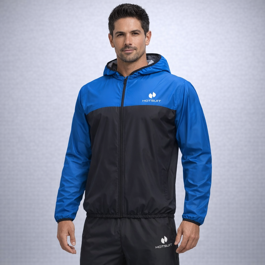 Men's Full Body Sauna Suit - Premium Sweat Suit for Gym Workouts & Cardio Training