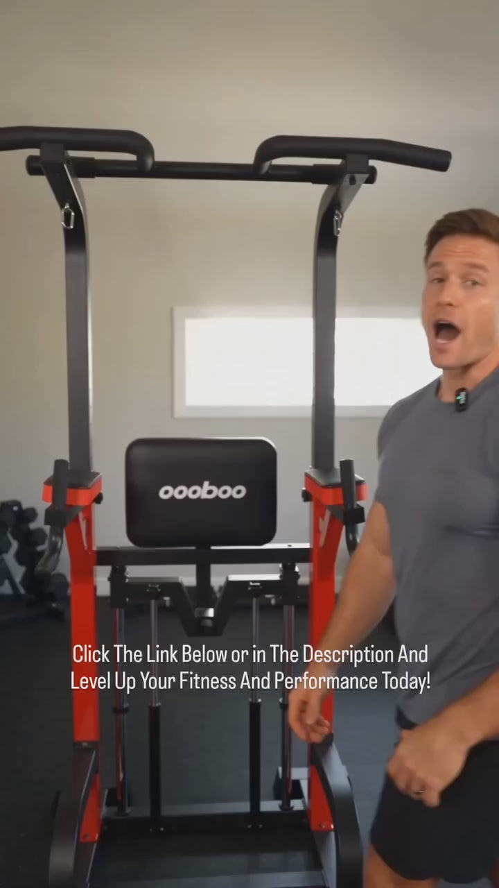Heavy-duty 450LB Power Tower Pull-Up & Dip Station Home Gym